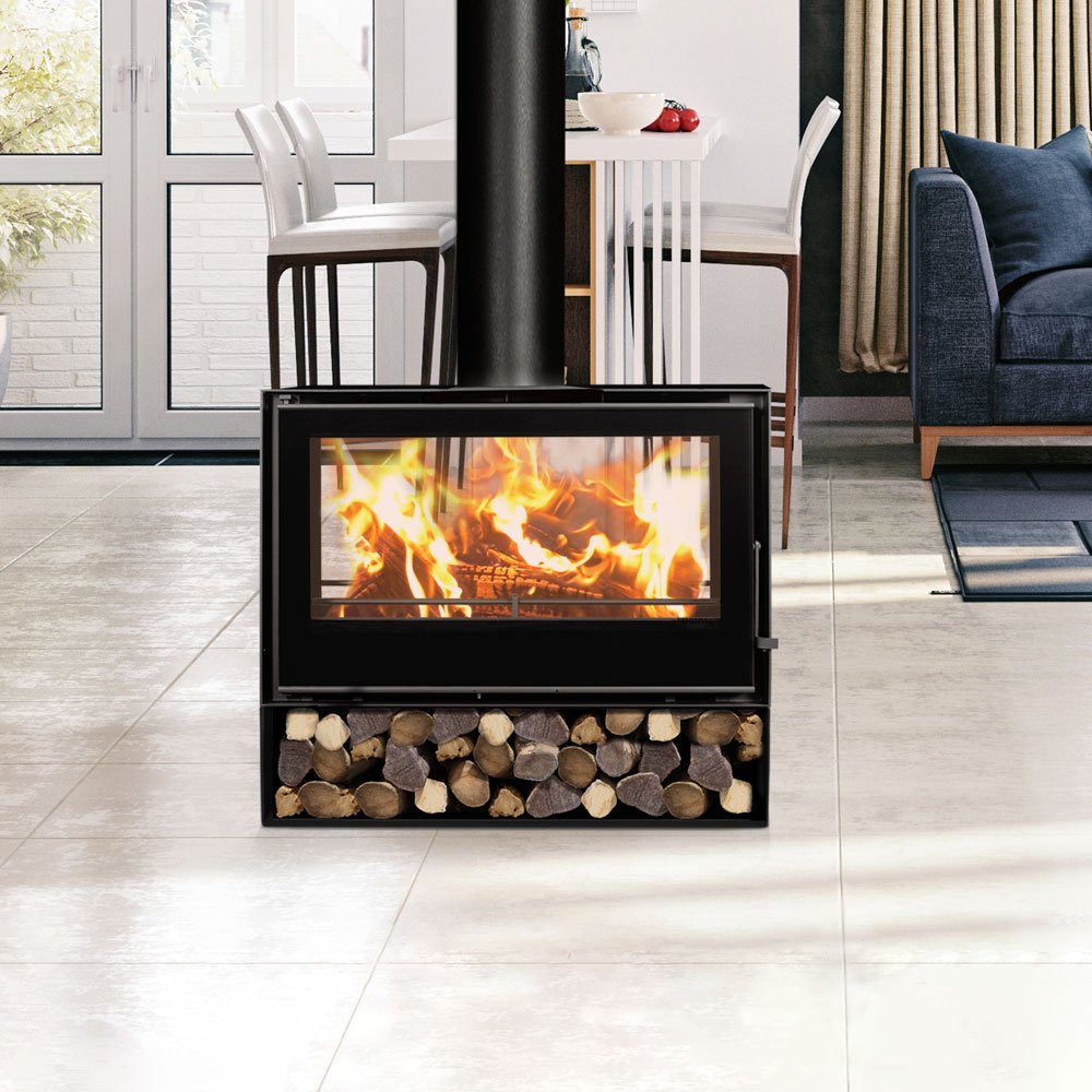 C&A Chama Modular Cristal 78 D Wood Fireplace - Image 2
