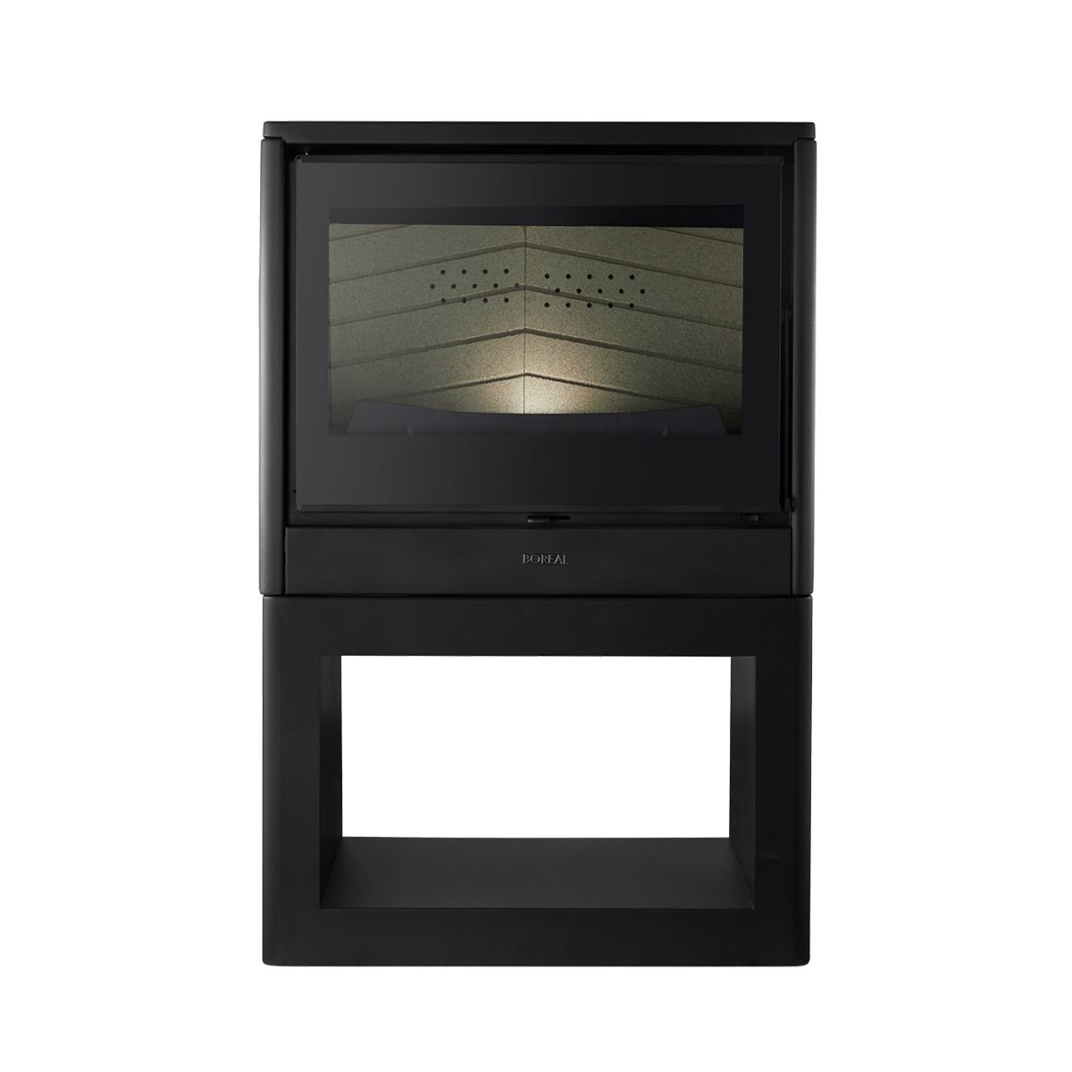 Bronpi Boreal E1000S Wood Fireplace With Wall Mount Kit - Image 2